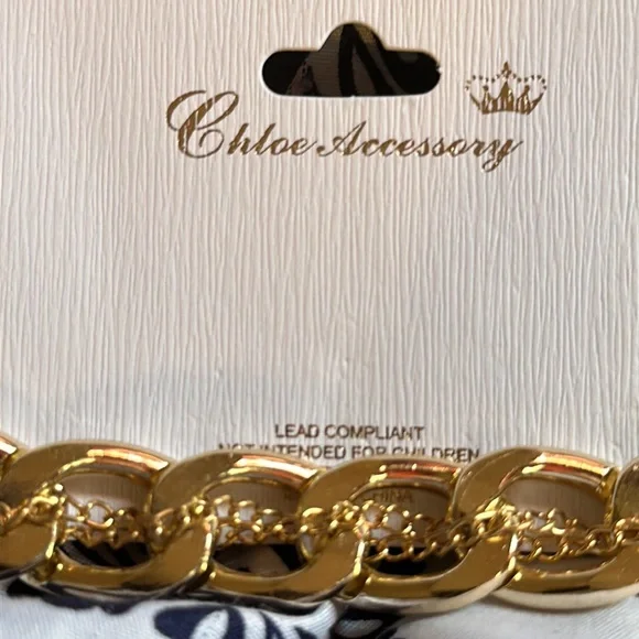 Chloe’s Accessory Gold Necklace Lead compliant NEW - Picture 5 of 9